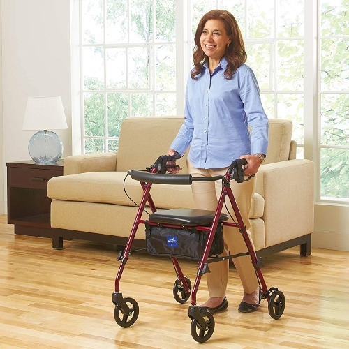 rollator walker Medline-Mobility-Lightweight-Aluminum-Adjustable guide